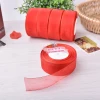 Snow gauze ribbons are in stock and available for 2.5cm gold-rimmed wide-edge wedding decoration DIY gift packaging ribbons Application Scenario